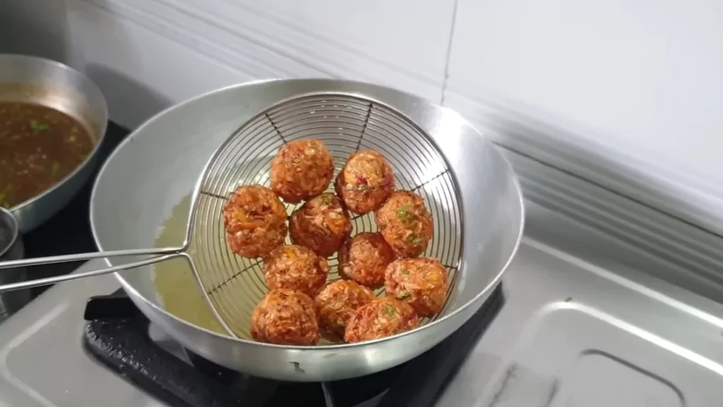 Veg Manchurian Balls Are Ready